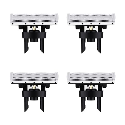 Pacote com 4 lâminas de substituição compatíveis com modelos Philips norelco One Blade QP14xx, QP25xx, QP26xx, QP27xx, QP28xx, QP65xx, QP66xx, cabeças de substituição para barbeador elétrico masculino