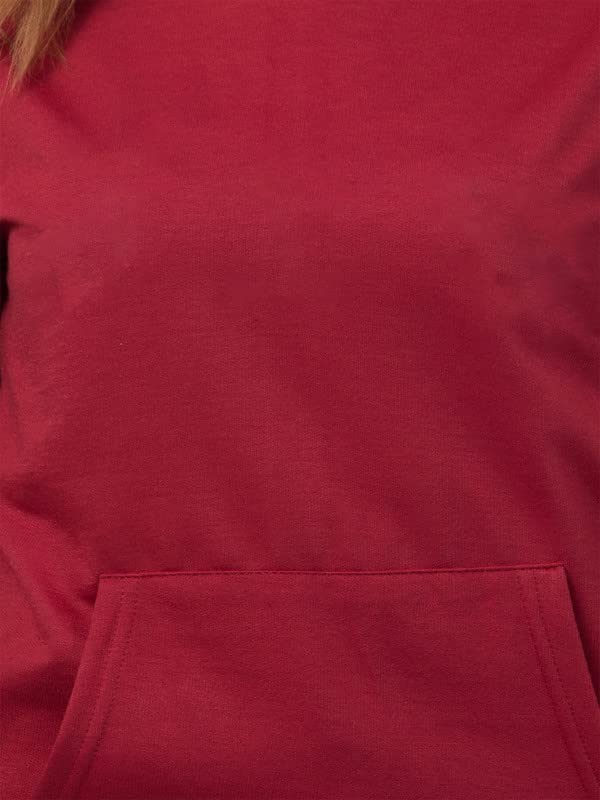 Image of Women's Fleece Plain Hoodie