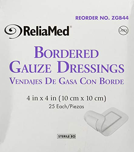 ReliaMed Sterile Bordered Gauze Dressing 4