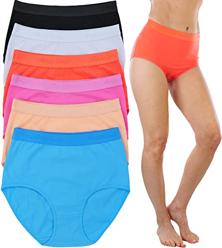Image of ToBeInStyle Women's Pack of 6 High-Waisted Girdle Brief Tummy Support Everyday Panties