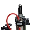 Pneumatic Punch Press Machine Adjustable Cylinder Stroke Single Column Pneumatic Press Manual and Foot Combination Switch with Controller for Metal Sheet 110V(300KG/660LB Pressure)