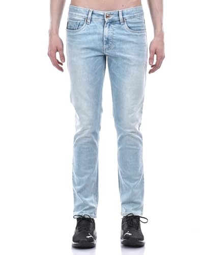 Image of Numero Uno Men's Light Wash Skinny Fit Sustainable Jeans