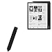 BoxWave Stylus Pouch Compatible with Kobo Elipsa 2E - Stylus PortaPouch, Stylus Holder Carrier Portable Self-Adhesive for Kobo Elipsa 2E - Jet Black
