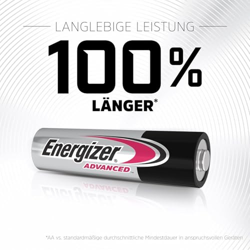 Piles AA et AAA haute performance Energizer Advanced avec conservation longue durée de 10 ans