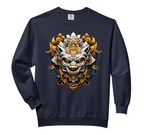 Balinese Culture Barong Mask Bali Indonesia Comfort Colors Adult Sweatshirt