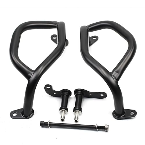 ISJRJF Autobahn Sturzbügel Fit Für Honda CB400X CB500X 2019-2023 Motorrad Stoßstange Rahmen Crash Bar Motor Schutz Seite Tank Schutz Motorrad Sturzbügel(Black Lower)