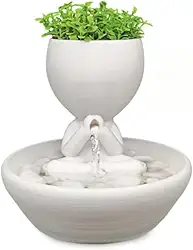 FONTE DE ÁGUA ZEN BIVOLT DECORATIVA CASCATA PARA INTERIORES IDEAL COMO BEBEDOURO PARA GATOS E DECORAÇÃO DE AMBIENTES
