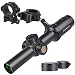 Produktbild WestHunter Optics HD 1-6x24 IR Riflescope, 30mm Tube Red Green Illuminated Reticle Second Focal Plane Tactical Precision 1/5 MIL Shooting Scope | Reticle-B, Picatinny Shooting Kit B