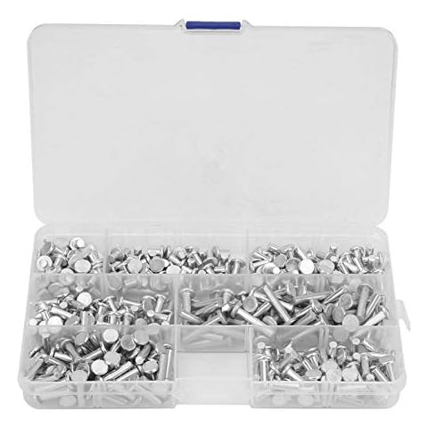EVGATSAUTO 350Pcs Aluminium Rivets Kit Cover