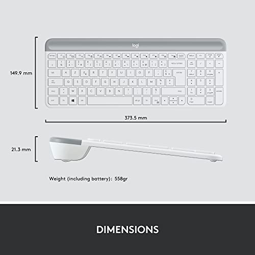 Logitech MK470 Combo Clavier et Souris sans Fil pour Windows, 2,4 GHz avec Récepteur USB Unifying + Logitech Brio 300 Webcam Streaming Full HD avec confidentialité, Micro à réduction de Bruit