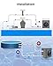 Varpoolfaye 16000 BTU Swimming Pool Heat Pump 5000 Gallon Electric Pool Heater for Above Ground Pool 5KW Heating or Cooling WiFi Control Timer Inground Pool Heater 110V 120V 60Hz