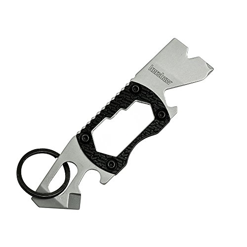 Kershaw Pt-2 Compact Keychain Pry Tool (8810X); Features Bottle Opener, Two Screwdriver Tips, Pry Bar, Wire Scraper, Three Hex Drives; Made Of 8Cr13Mov Stainless Steel; 0.8 Oz, 3.75 In. Overall Length #TOP2