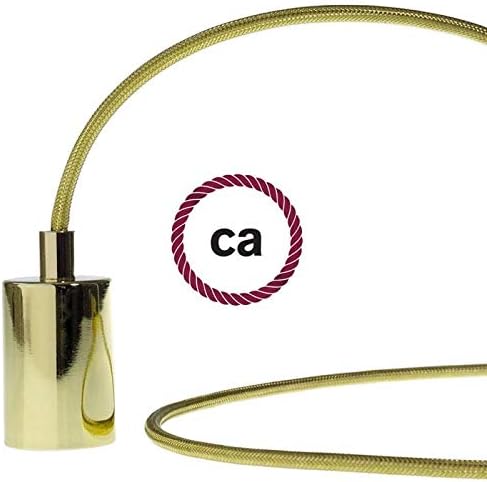 CA Creative Cables Brass Copper Covered Round Electric Cable - RR13-164ft, 3 x 18 AWG