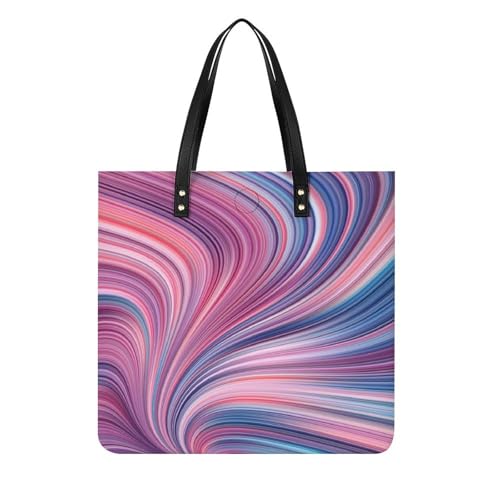 Grand Sac à Main Shopper pour Femmes Motifs Ondulés 39x39cm