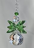 Crystal Guardian Angel Rear View Mirror Car Charm, Archangel Raphael, Travel Protection, Healing
