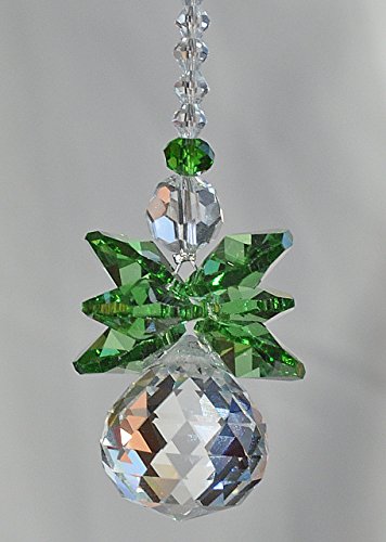 Crystal Guardian Angel Rear View Mirror Car Charm, Archangel Raphael, Travel Protection, Healing