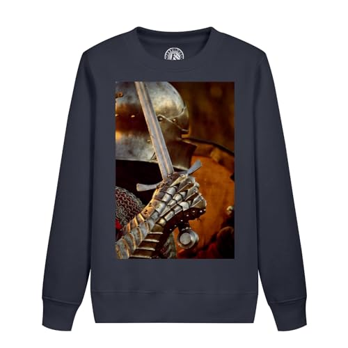Sweatshirt chevalier enfant avec armure médiévale et épée imprimée