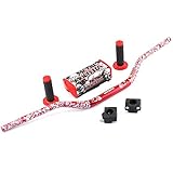 Occus Grips for Pro Taper Fat Bar 1-1/8' Metal Mulisha Pack Dirt Bike Motorcross Fat Bar MX Aluminum Racing Handlebar 810mm PING
