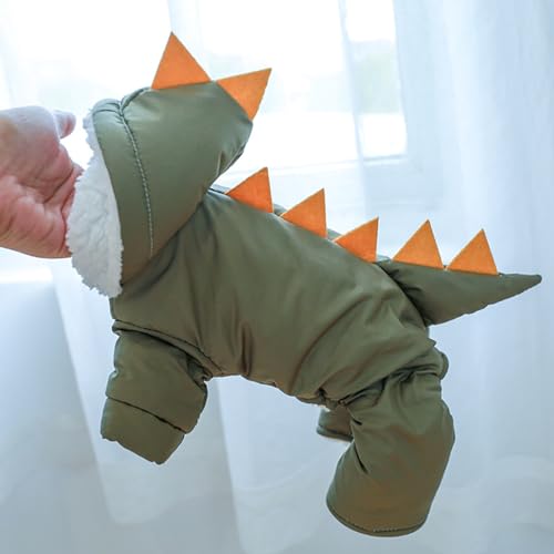 Disfraz de perro dinosaurio abrigo con capucha XL miniatura 4