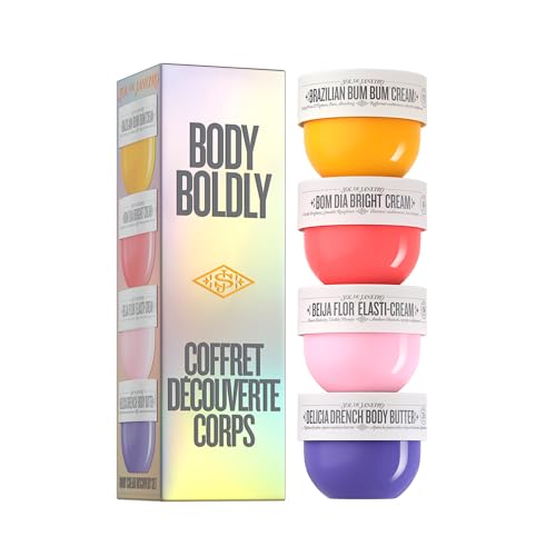 Sol de Janeiro Body Boldly Body Cream Discovery Set | Trial Size Beauty Minis | Gift Set | Set of 4 - 25mL | Amazon Exclusive