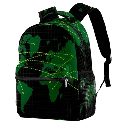 Sac de voyage décontracté imprimé vert pour sorties et weekend