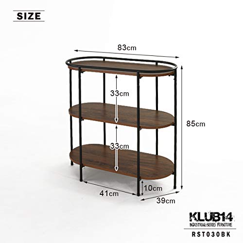 Amazon|ラタンワールド オーバル3段ラック インダストリアルシリーズ Amazon|ラタンワールド オーバル3段ラック インダストリアルシリーズ