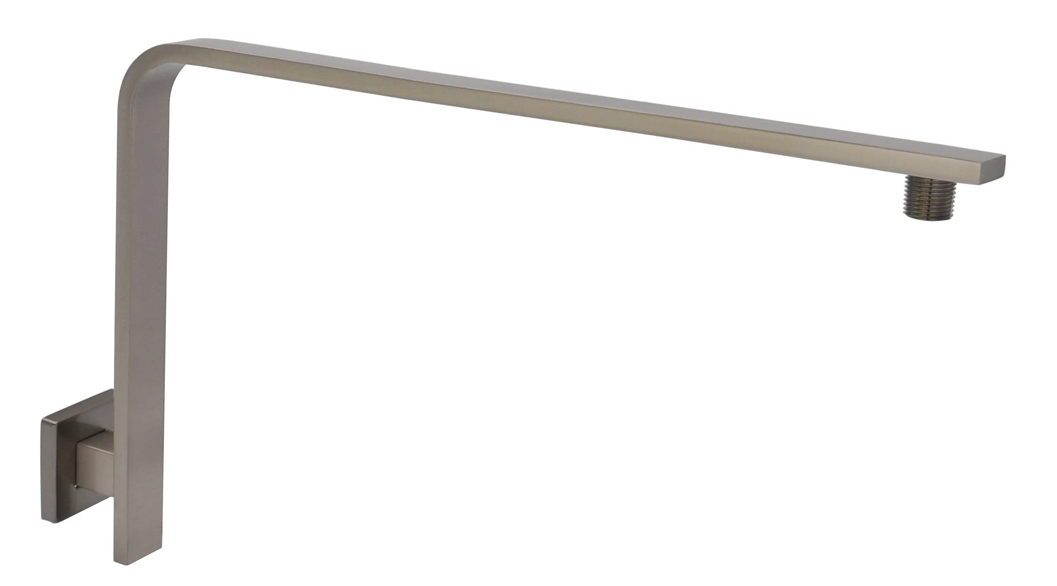 Buy Aquaiaw High Rise Shower Arm and Flange, 16 inch, Solid Brass