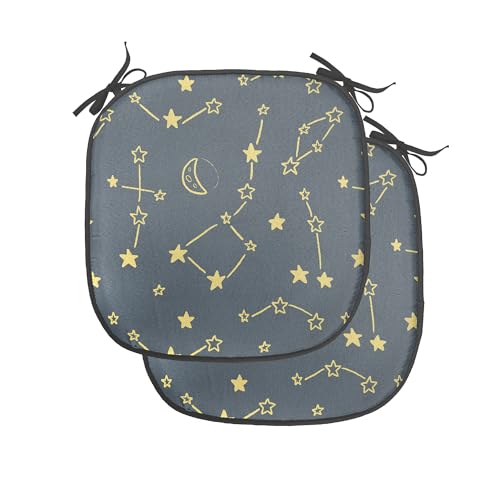 Lunarable Constellation Chair Seating Cushion Set of 4,...