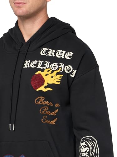 True Religion Men's patch Embro Hoodie3