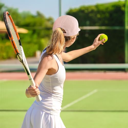 Image of Quick Dry Baseball Cap Curved Brim Mesh Snapback Hat for Men Women