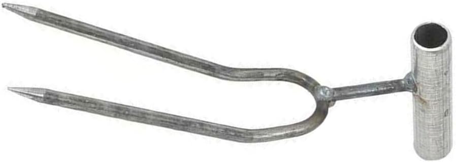 Iron 2 Prong Root Rakes Hand Fork Ideal for Gardening Soil Aeration Planting and Fertilizing 270Mm Length
