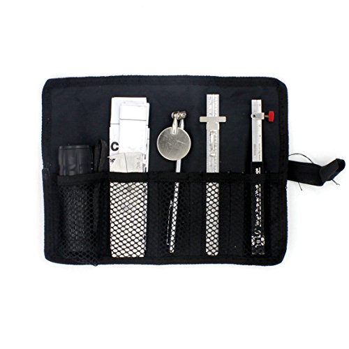 Welding Gauge 5PCS set Hi-Lo Taper Gage Flash Depth scale reflector in Wrap Inspection Mirror (Metric Reading)