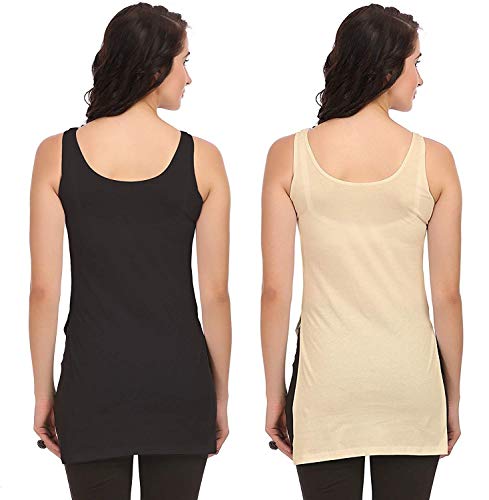 Image of ICEDIVE Women's Cotton Stretch Camisole | Fabulous Inners | Soft,Lightweight & Breathable Fabric |Ideal,Layering, Sleepwear & Lounge Use in,