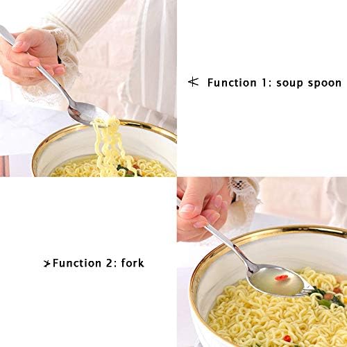 Salad Server Salad Spoon Spoon Made of 304 Stainless Steel,Dishwasher Safe(2 Pieces)
