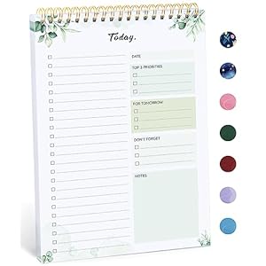 To Do List Pad – To Do List Notebook for Work with 52 Sheets, Undated Daily Planner Perfect for Daily Tasks and Goal Setting, To Do List Notepad Suitable for Office, Home and School-Nature