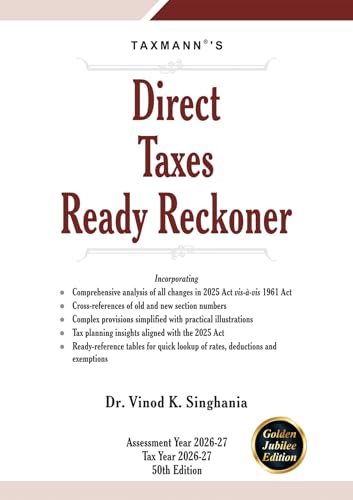 Image of Taxmann's ESSENTIALS COMBO for Direct Taxes - Income-Tax Act 2025, Income-Tax Rules 2026 & Direct Taxes Ready Reckoner-Finance Act 2026 | G.S.R. No. 198(E) | AY & Tax Year 2026-27 | 3 Books