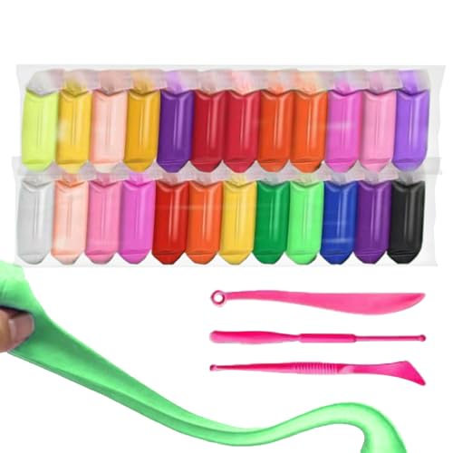 Zuasdvnk Arcilla Que Se Seca Al Aire Para Niños, Plastilina Ultra Ligera Para Manualidades Infantiles, Plastilina No Pegajosa Colores Vibrantes Manualidades Creativas Para Casa Escuela Aula Niñas Y