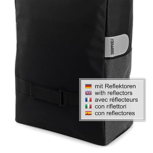 Andersen Shopper Scala Stahl mit Rad Ø 15 cm und 36 Liter Tasche Ebba schwarz – Bild 5