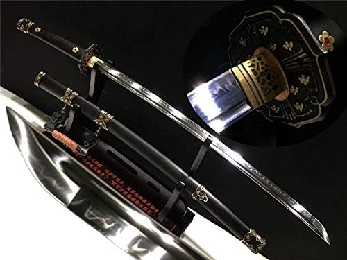 Japanese Sword Samurai Katana Tachi Battle Ready Sword Clay Tempered T10 Steel Sharp Blade