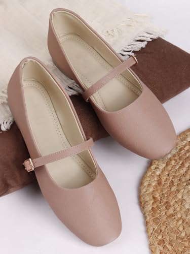 Image of TRYME Trendy Comfortable Mary Jane Ballet Bellies Shoes for Women and Girls