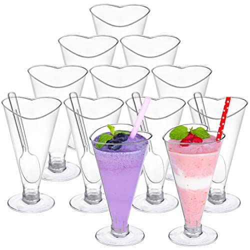 Save 50% on Foraineam 80-Pack Clear Dessert Cups with Spoons