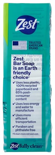 zest 8-bar bath size soap aqua 4 ounce per bar 8 bars 32 ounce
