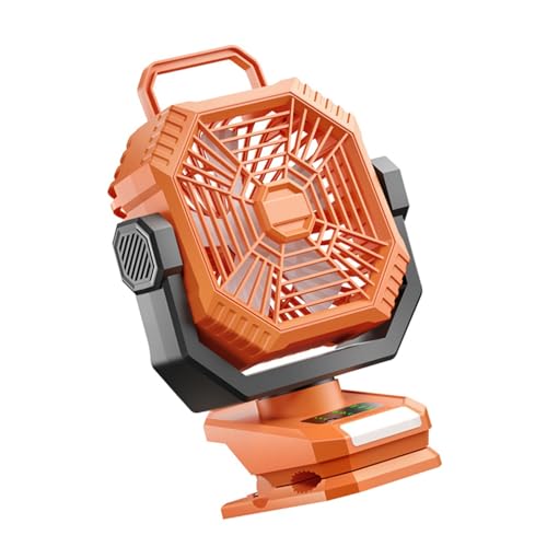 5000/8000mAh 充電式キャンプファン LEDライト付き USBクリップオンファン デスクファン アウトドア キャンプ シーリングファン 冷却ファン