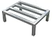 Lockwood DR-2036-12 Aluminum Dunnage Rack, 2000 lbs Load Capacity, 36" Length x 20" Width x 12" Height