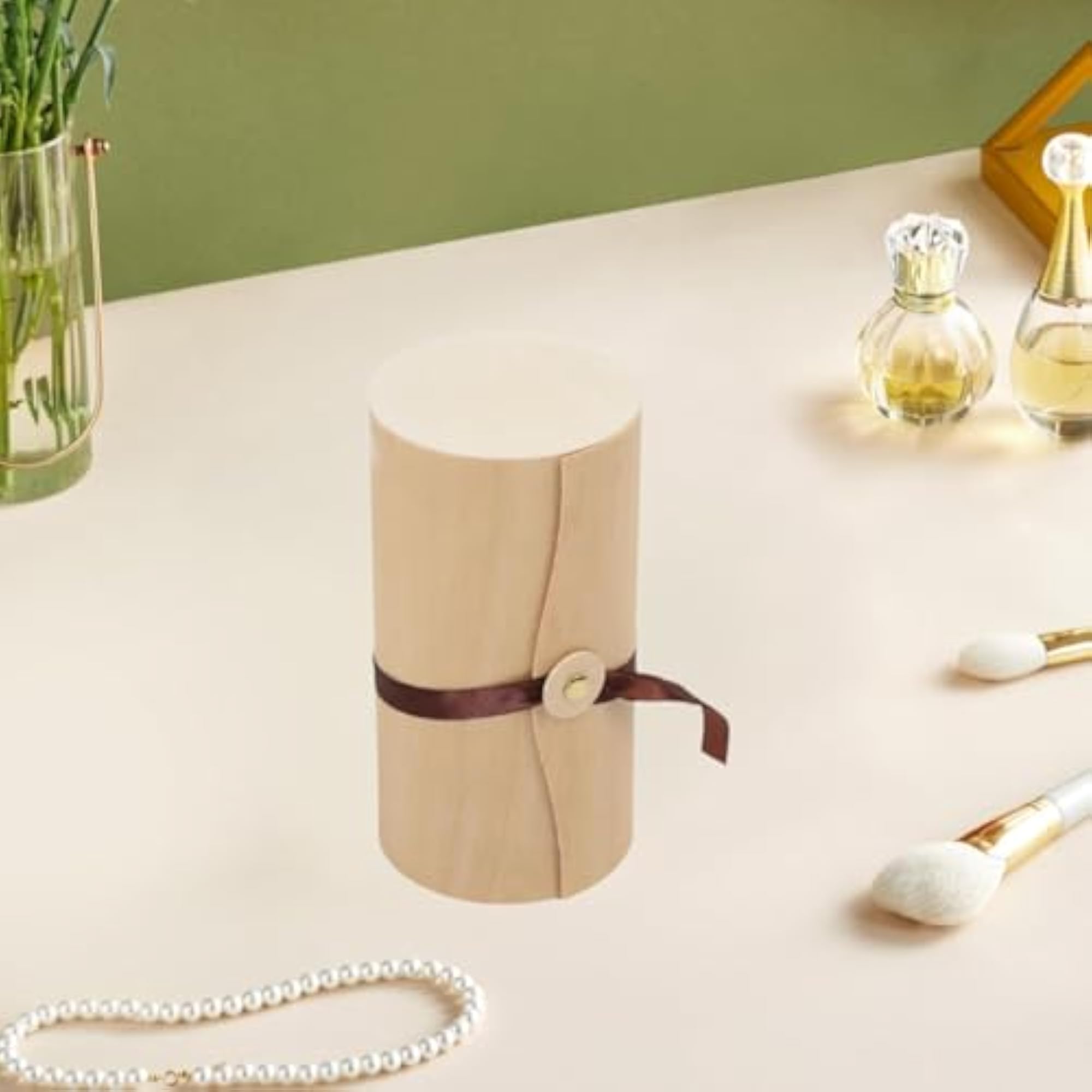 Wooden Gift Box Jewelry Organizer, Soft Modern Design
