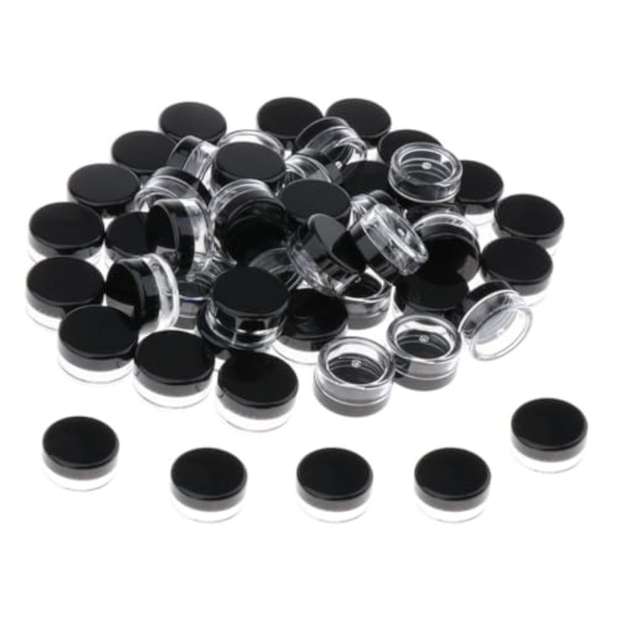 3X50Pcs Empty Round Makeup Jar Pot Travel Cream Powder Containers