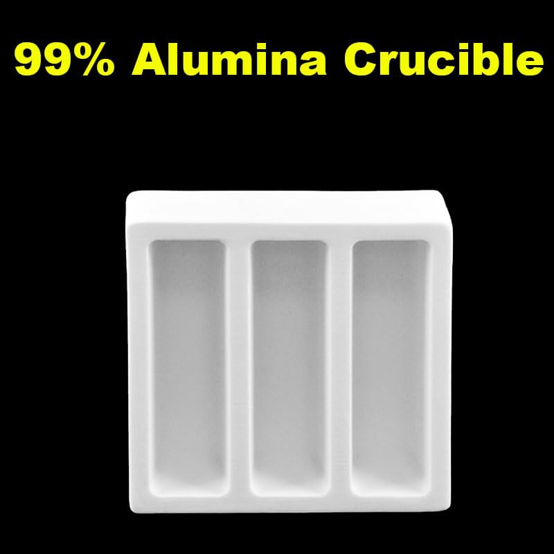 Three-Grid Sample Classification Crucible with partition Corundum ark 99% Alumina Corundum ark