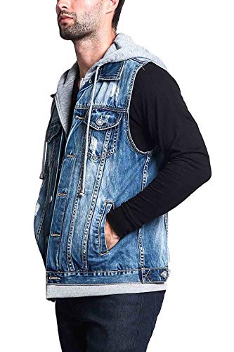Image of VICTORIOUS Rocker Denim Jean Vest Jacket