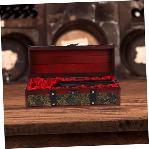 Caja de madera para vino con diseño retro y estructura sólida para protección en casa 4