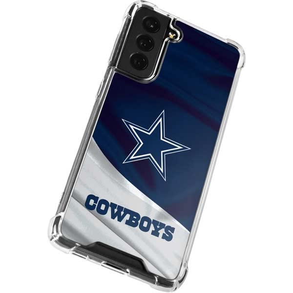 Skinit Clear Phone Case Compatible with Galaxy S22 Plus - Officially Licensed NFL Dallas Cowboys Design